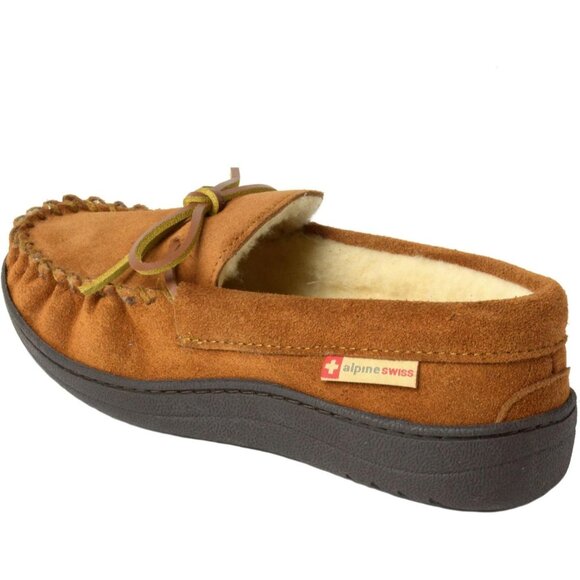 Women's Brown Memory Foam Rubber Insole Faux Fur Anti Slip Sole Slippers Boot - Picture 7 of 7